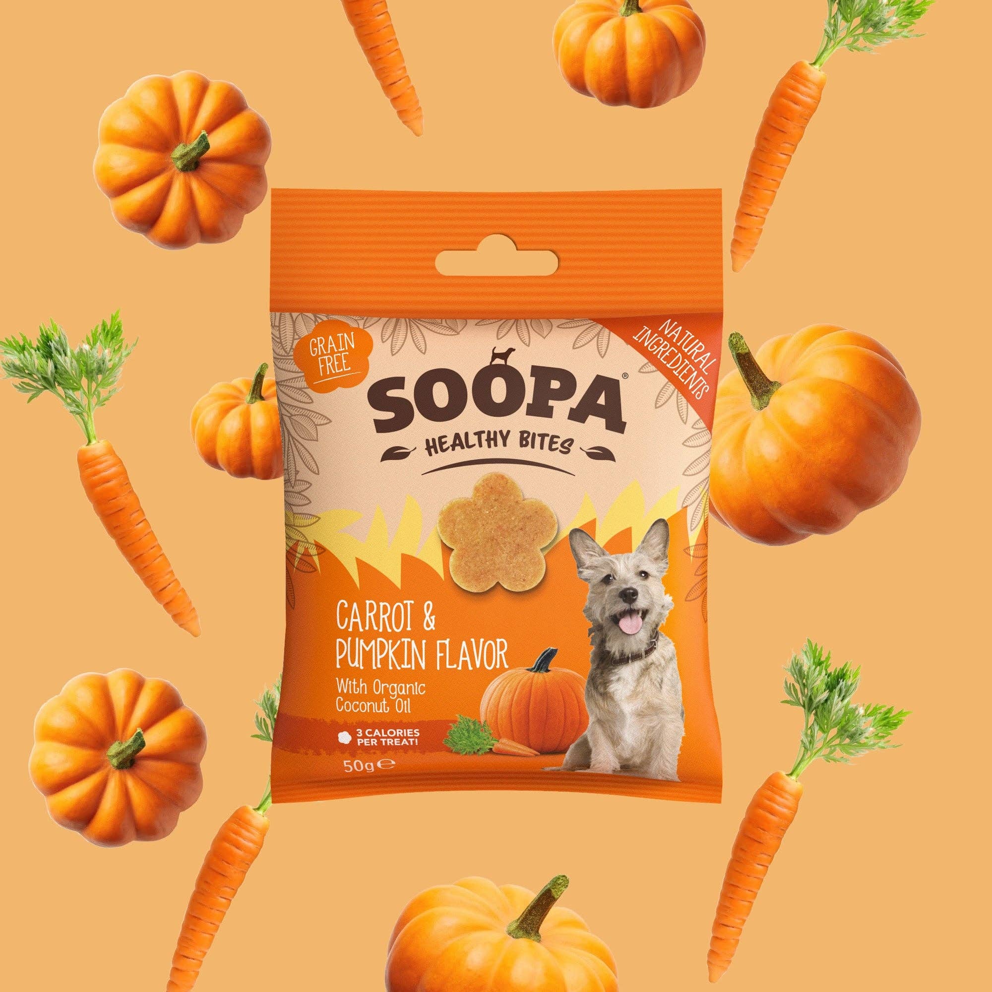Soopa - Godbidder m. Gulerod & Græskar - 50g