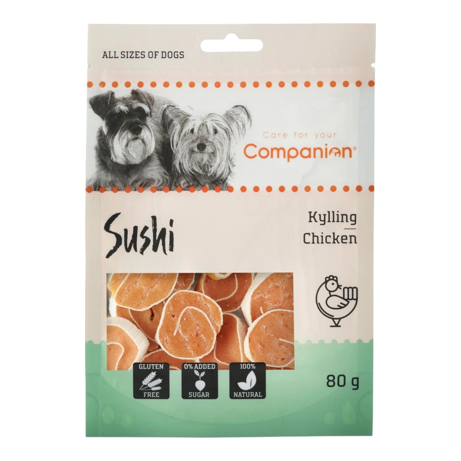 Companion - Sushi m. Kylling 80g