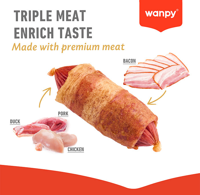 Wanpy - Soft Pigs in a Blanket - 100g