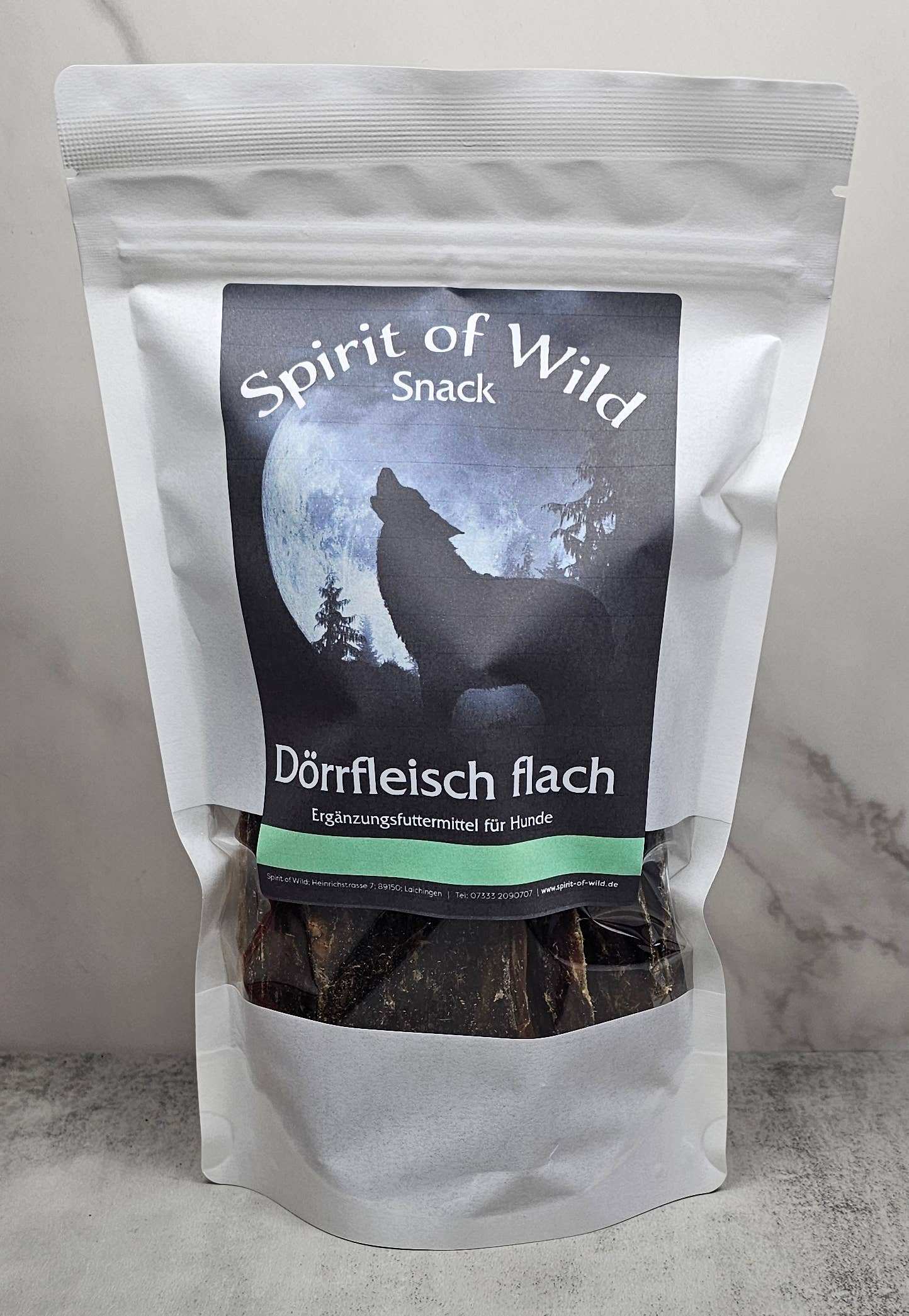 Spirit of Wild - Tyggesnack - Okse jerky - Kornfri - 150g