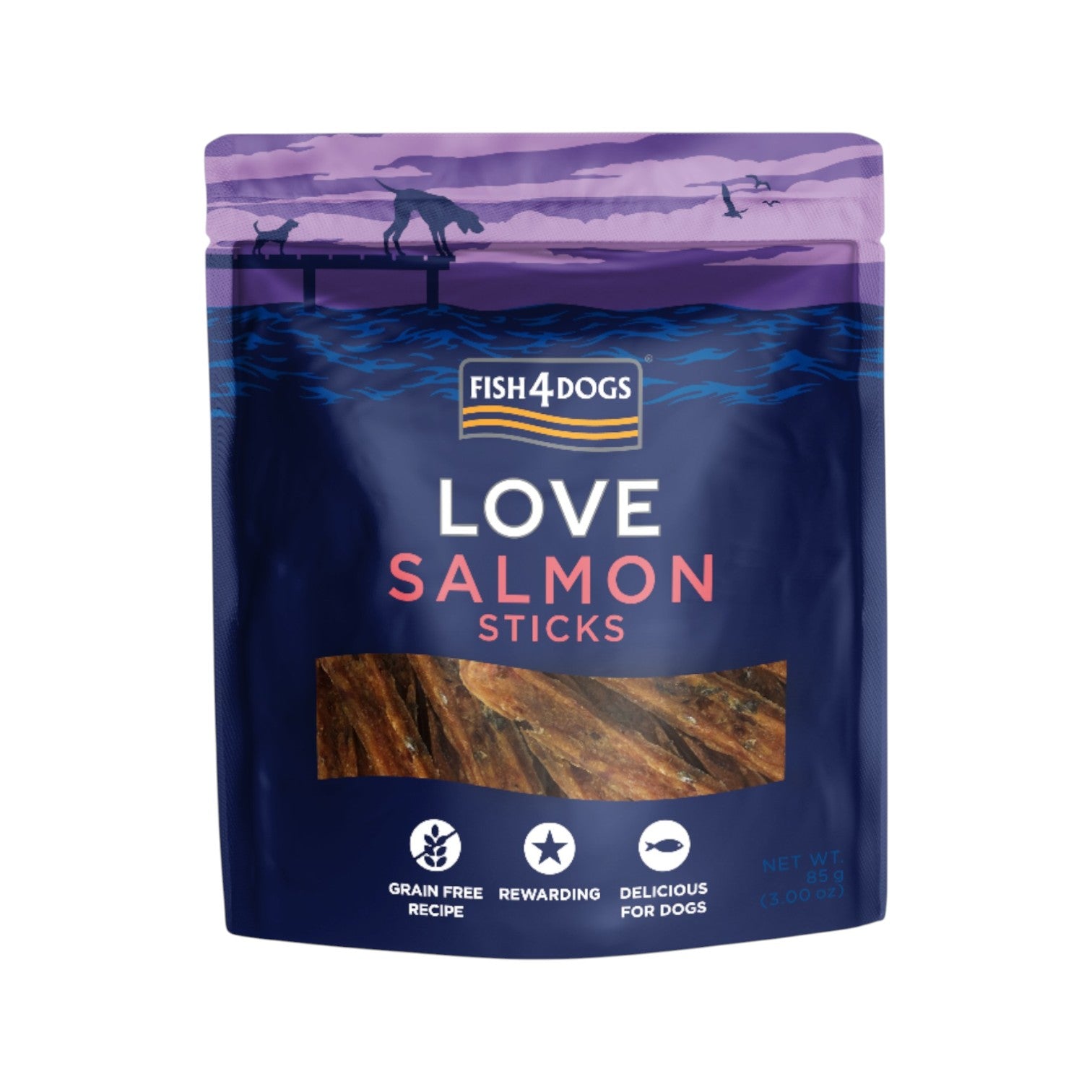 Fish4Dogs - Love - Lakse Sticks - 85 g