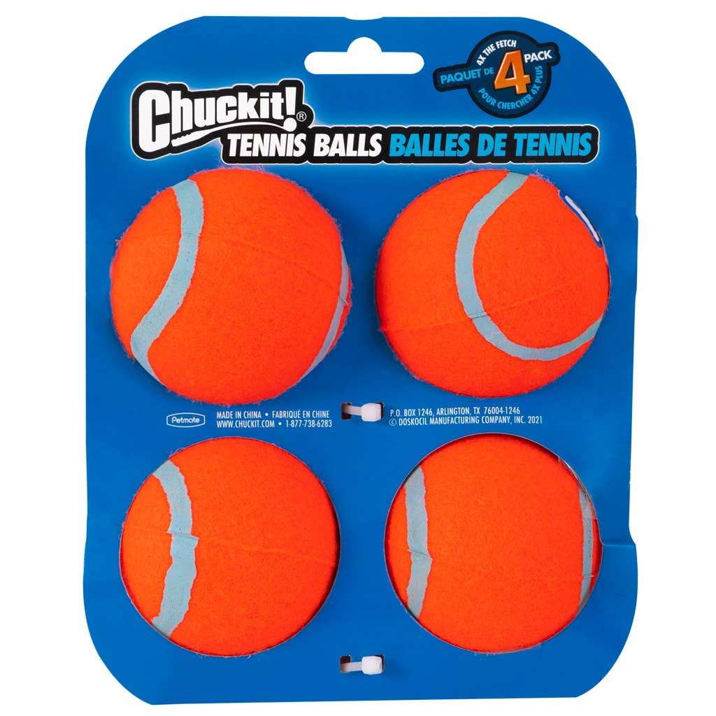 Chuck'it - Tennisbold - M 6cm - 4-pak