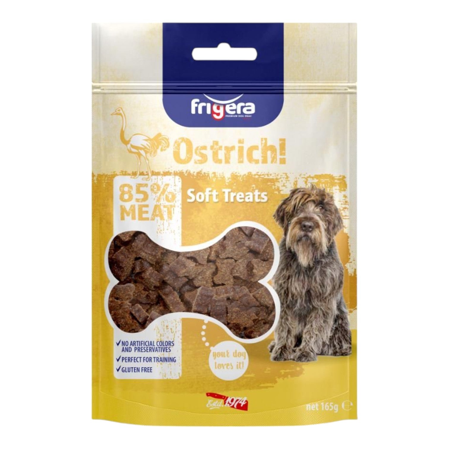 Frigera - Semi Moist godbidder m. Struds High - 165g