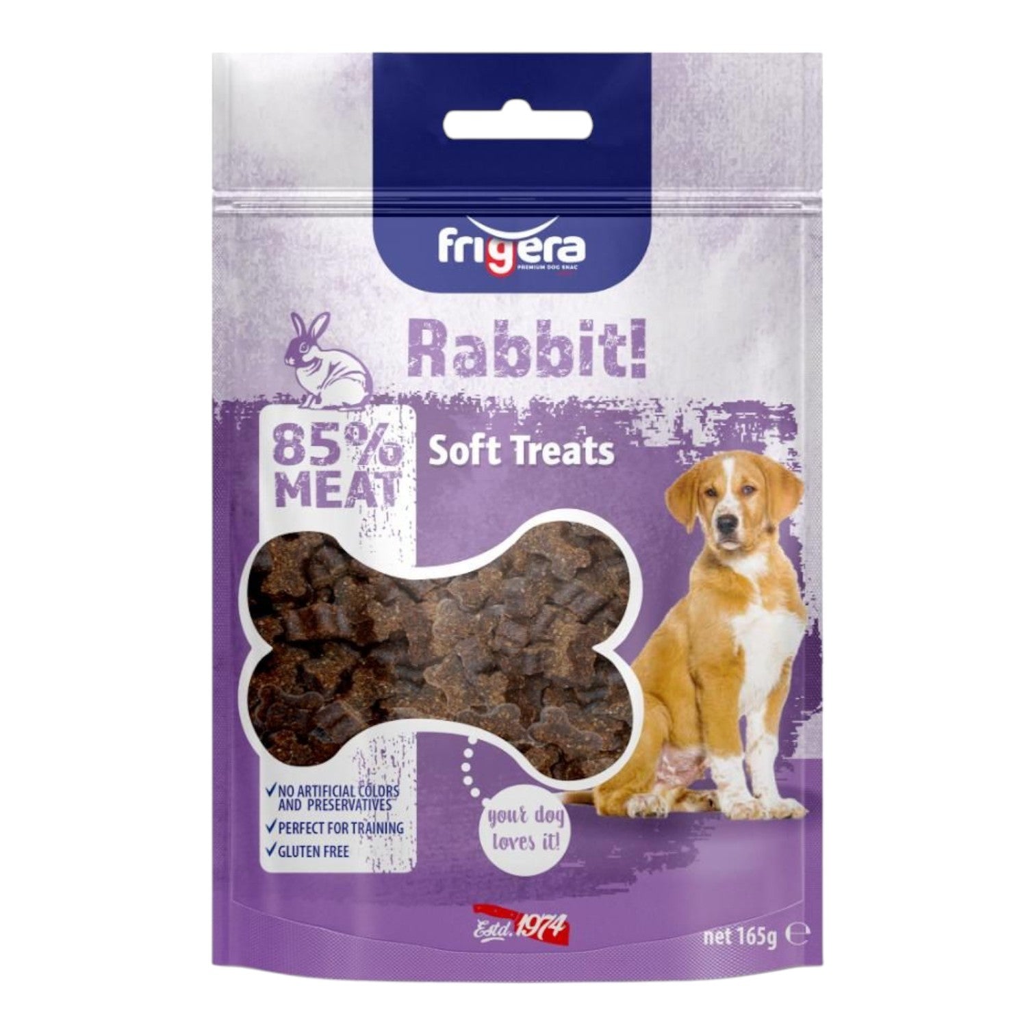 Frigera - Semi Moist godbidder m. Kanin High - 165g