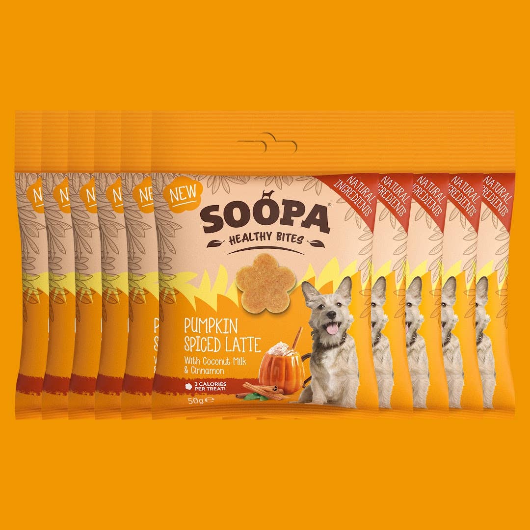 Soopa - Godbidder m. Græskar & Krydret Latte - 50g