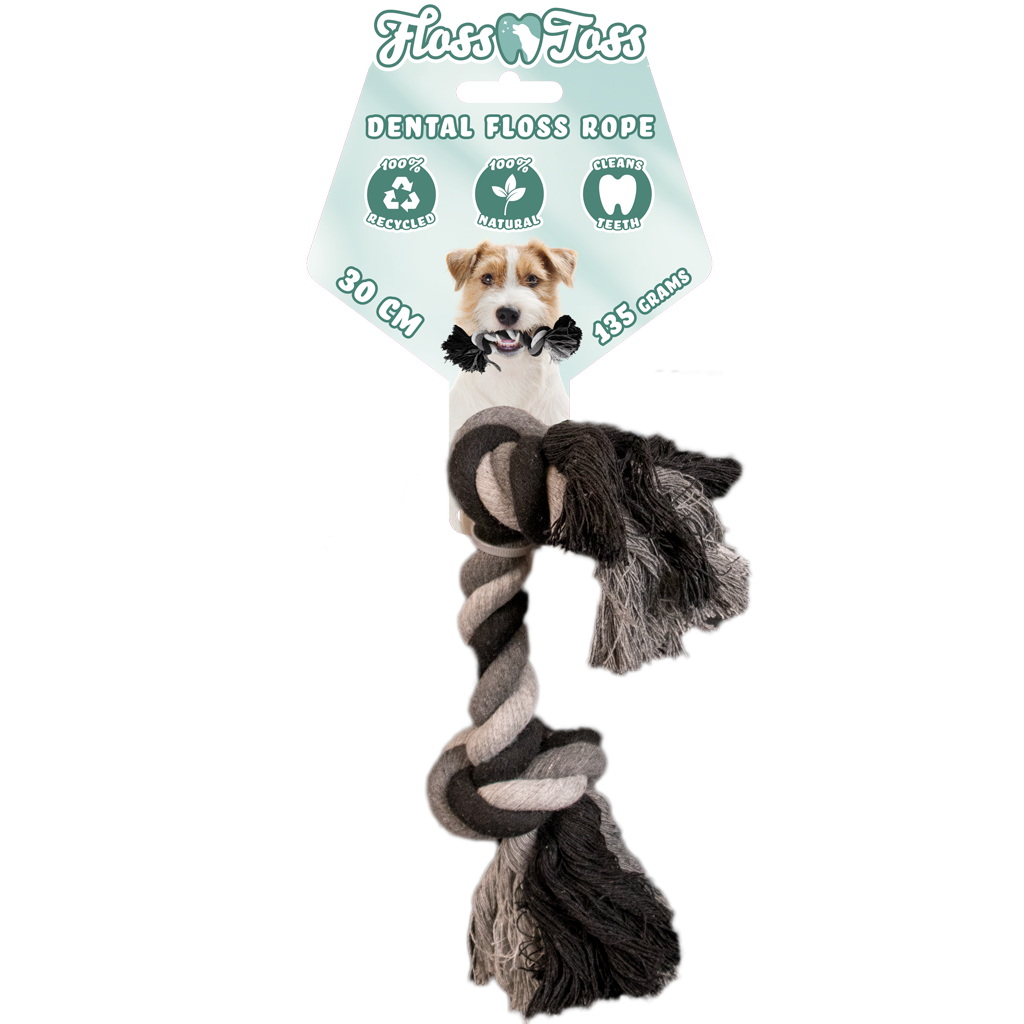 Floss Toss - Dental Reblegetøj - 2 Knuder - 30 cm