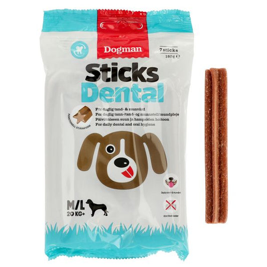 Dogman - Dental Sticks  180g - 7 stk. - Medium