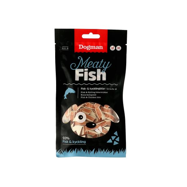 Dogman - Godbidder m. Fisk & Kylling 80g