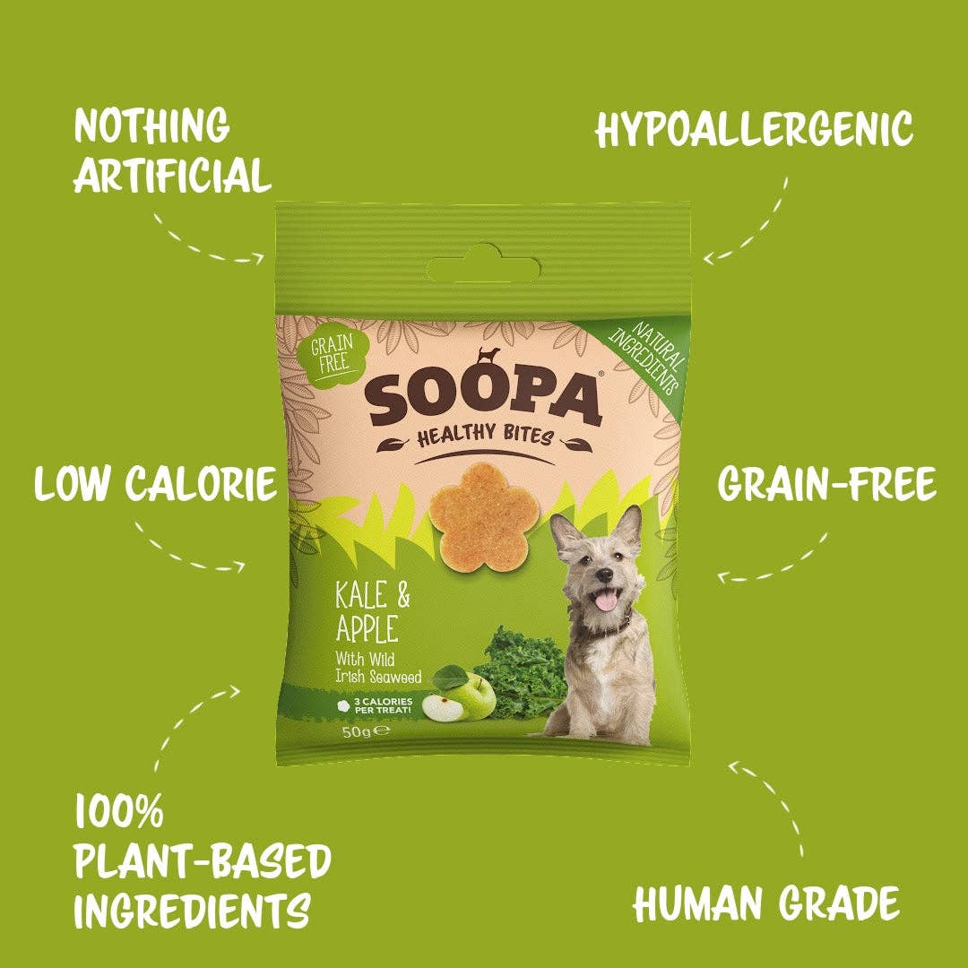 Soopa - Godbidder m. Grønkål & Æble - 50g