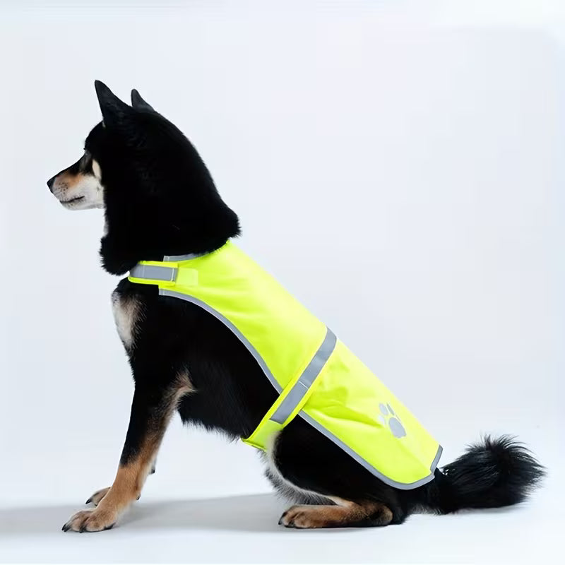 Refleksdække til hund - Gul