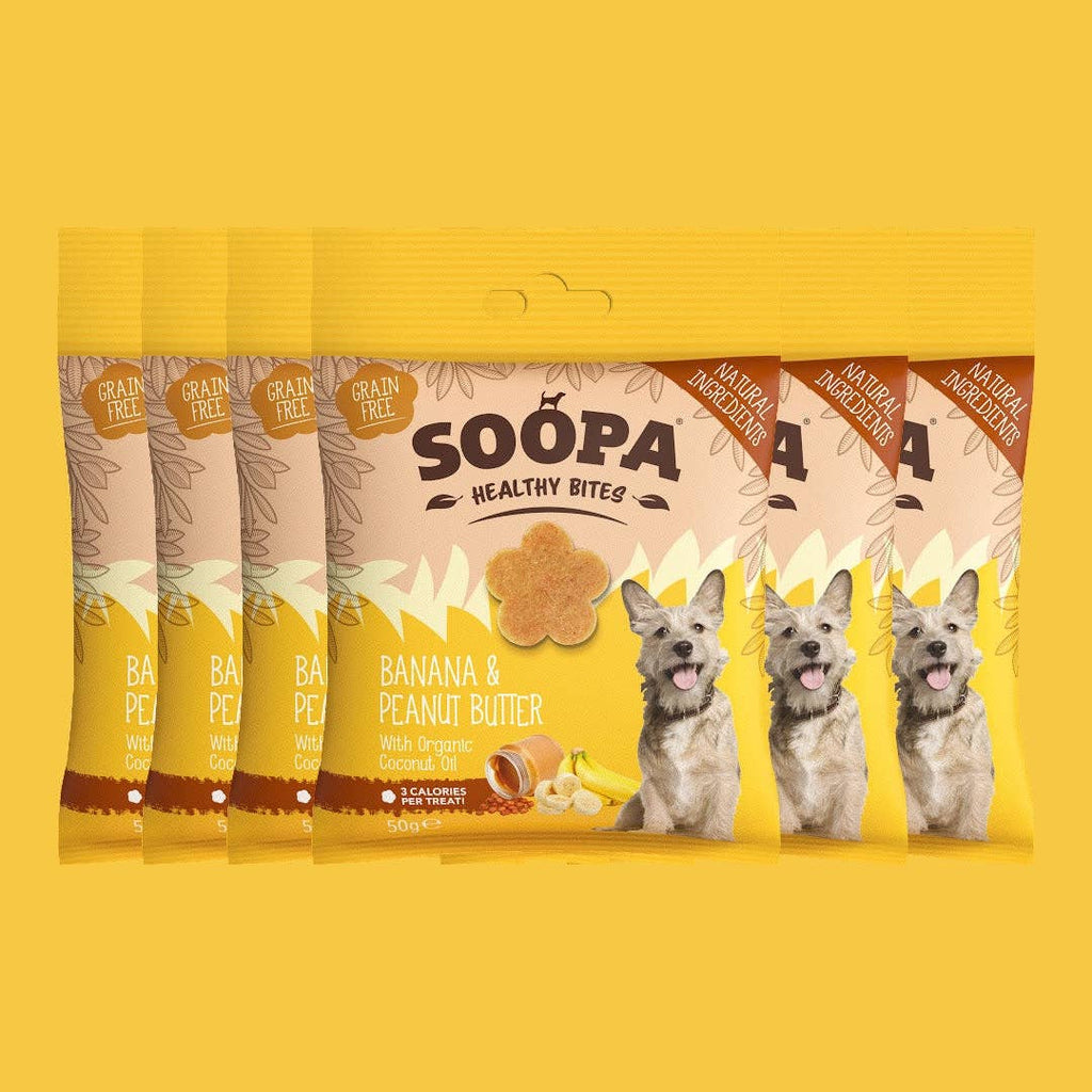 Soopa - Godbidder m. Banan & Jordnøddesmør - 50g