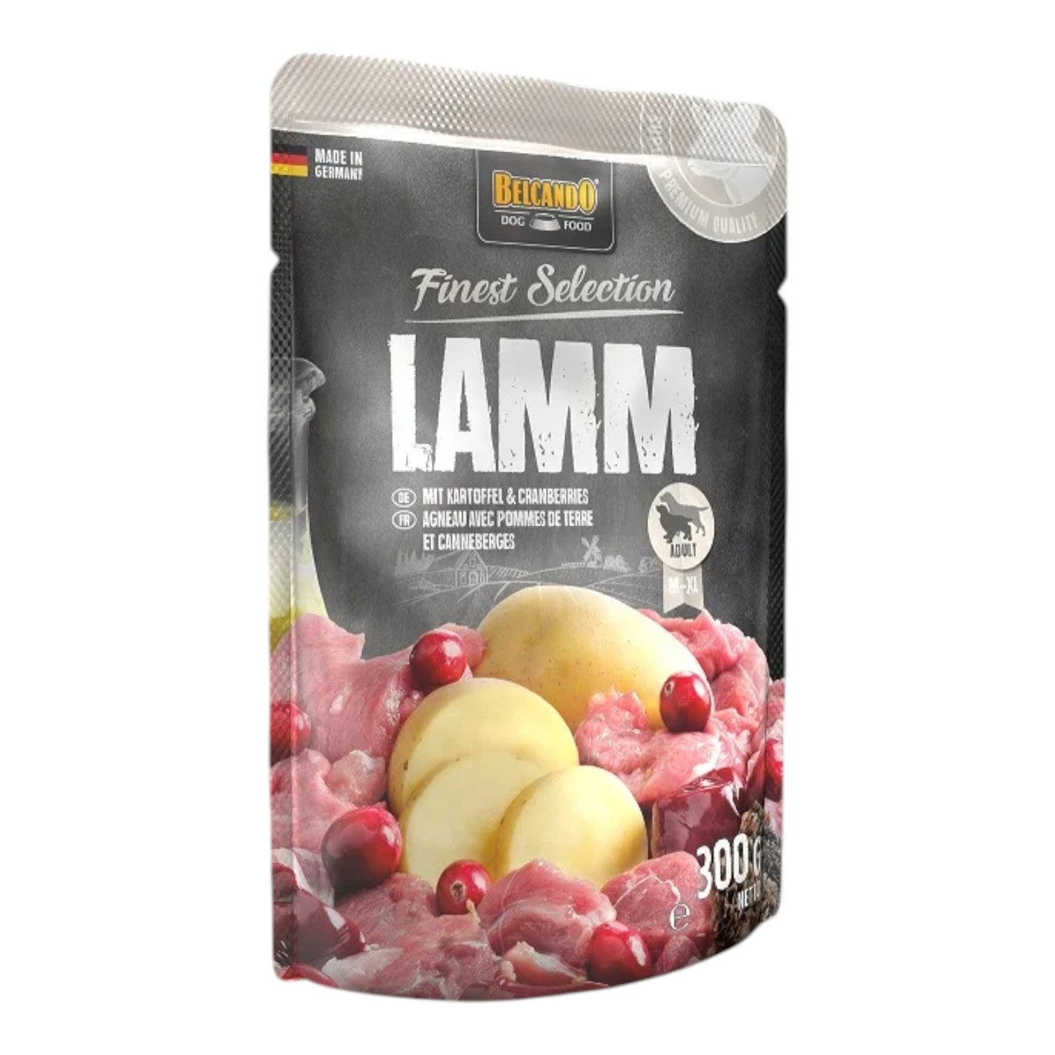Belcando - Vådfoder m. Lam, Kartoffel & Tranebær - 300g