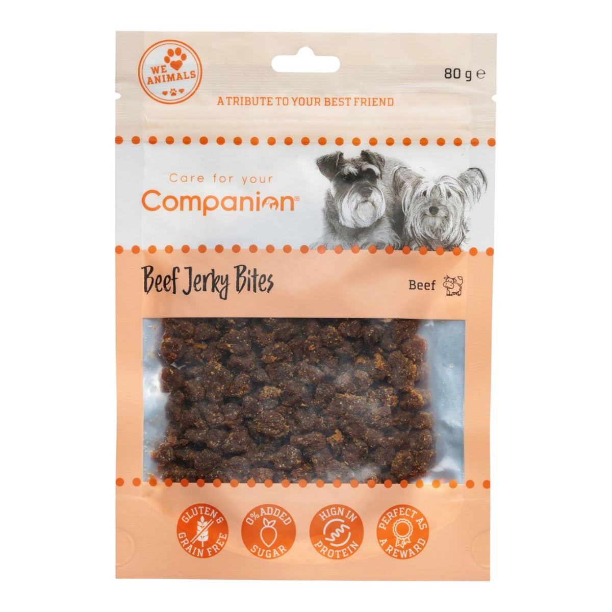 Companion - Jerky Bites m. Oksekød - 80g