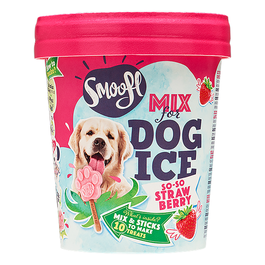 Smoofl - Ismix til hundeis - Jordbær