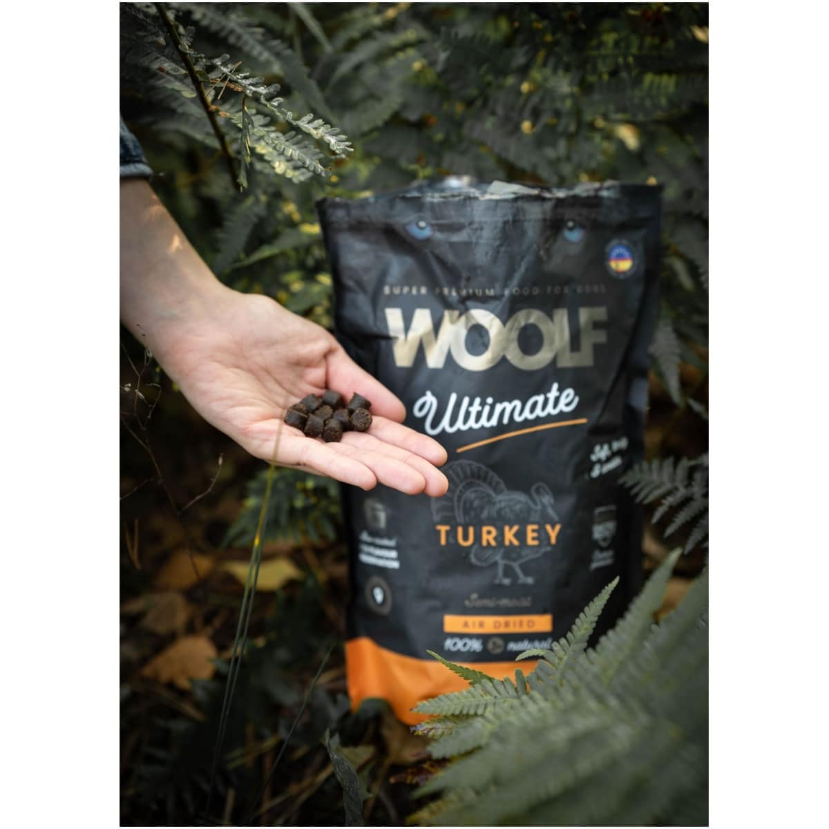 Woolf Ultimate - Lufttørret hundefoder m. Kalkun - 1kg