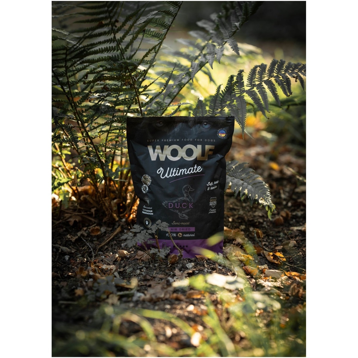 Woolf Ultimate - Lufttørret hundefoder m. And - 1kg