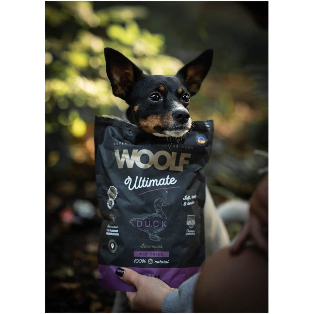 Woolf Ultimate - Lufttørret hundefoder m. And - 1kg