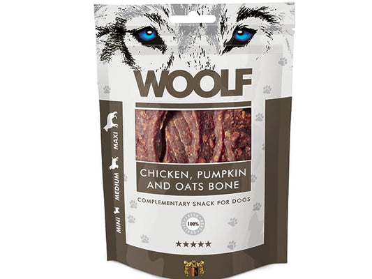Woolf - Snack-Ben m. Kylling, Græskar & Havre - 100g