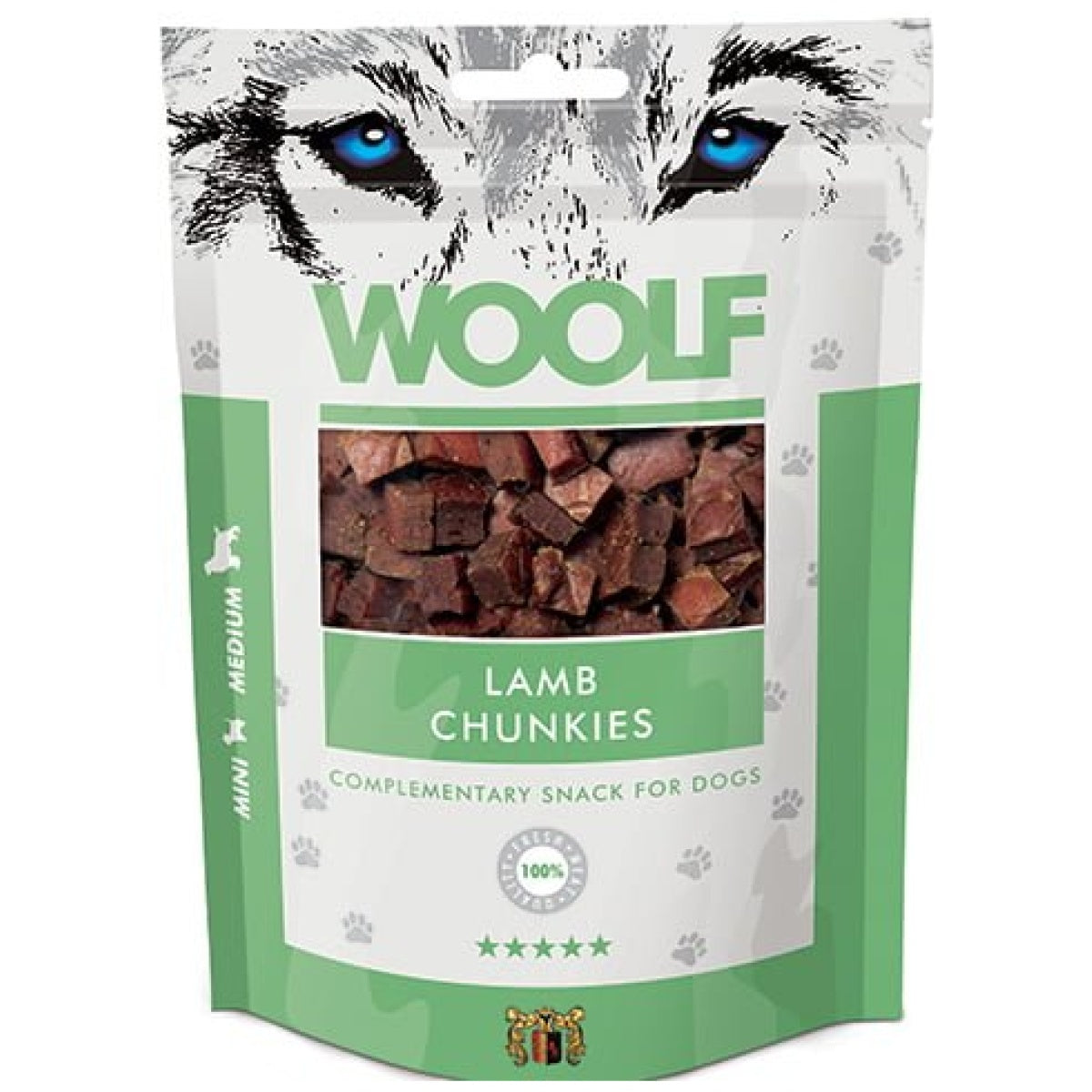 Woolf Naturlige godbidder Soft Chunkies - Lam - 100g