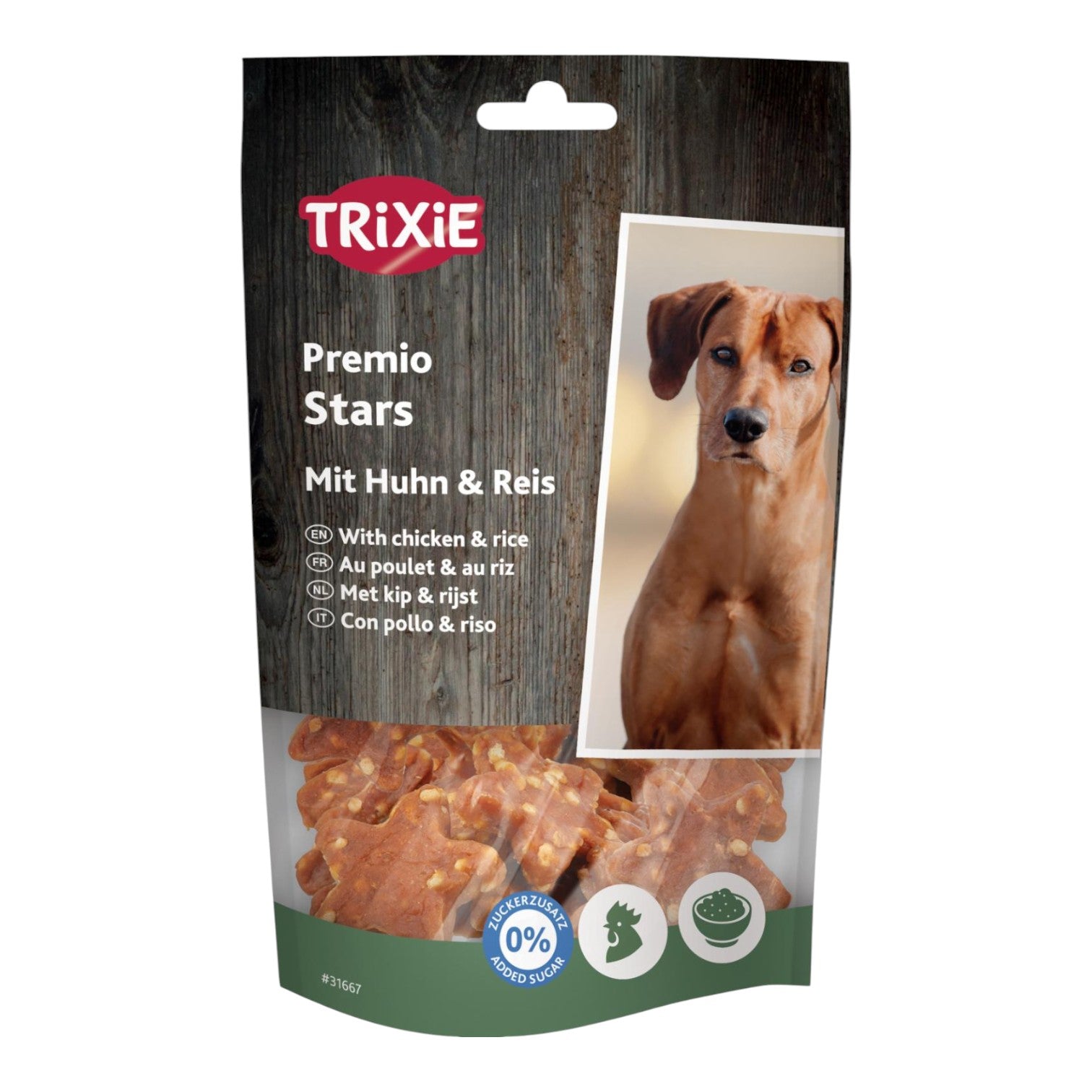 Trixie - Premio - Stjerner m. Kylling & Ris - 100g