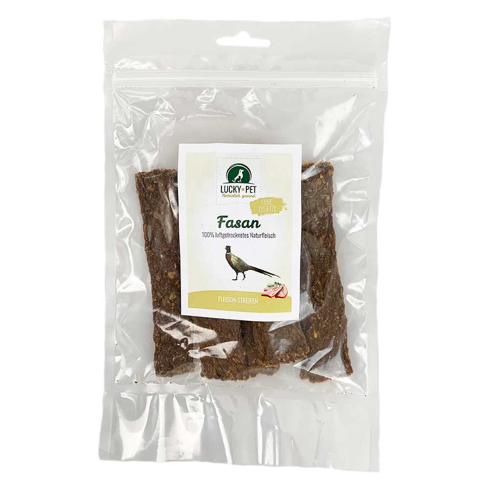Lucky-Pet - Naturlig - Kødstrimler m. Fasan - 100g