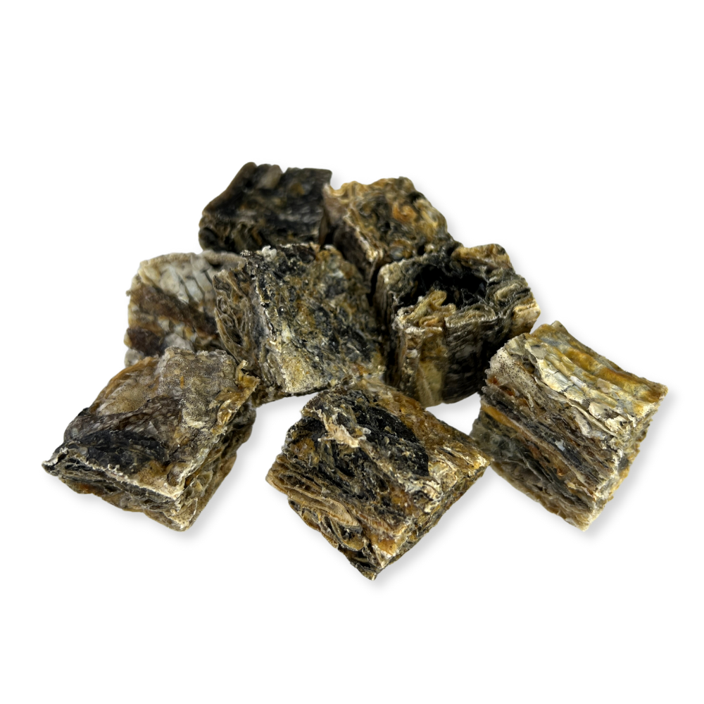Fish4Dogs - Dental Sea Jerky - Hvidfiske firkanter - 115g