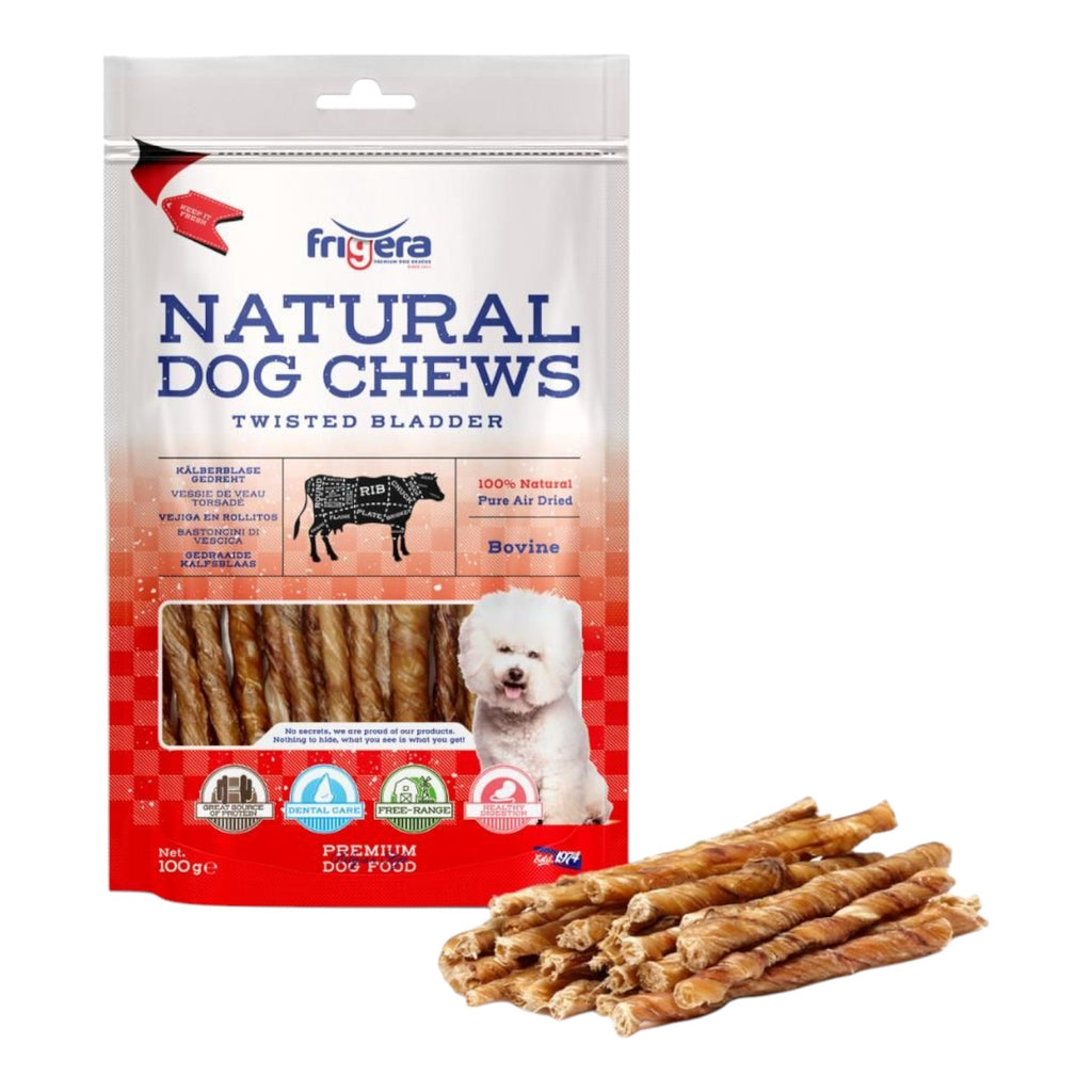 Frigera - Natural Dog Chews - Okseblære - 100g