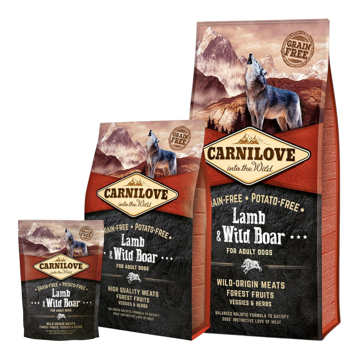 Carnilove - Kornfrit Hundefoder - Voksen - Lam & Vildsvin