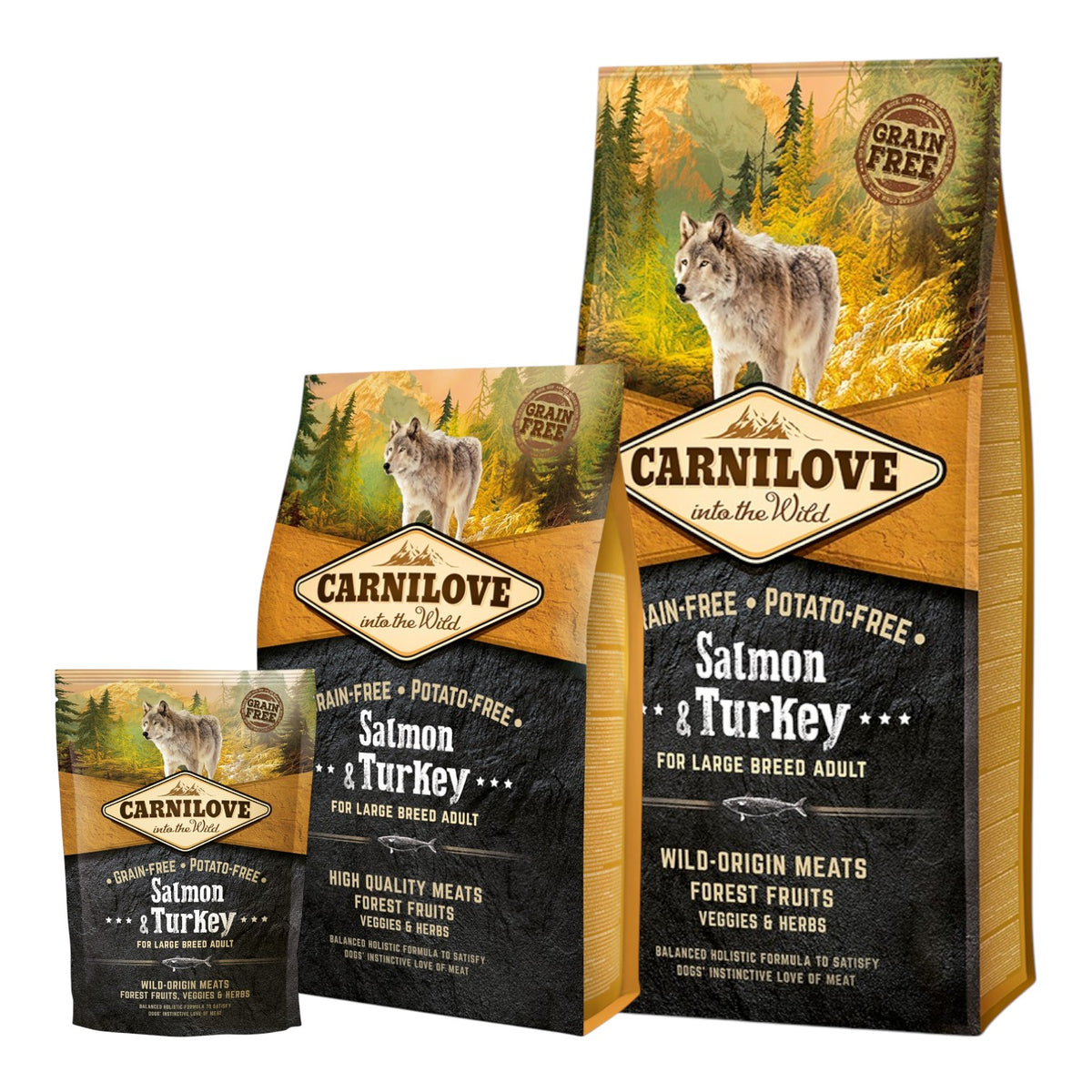 Carnilove - Kornfrit Hundefoder - Voksen - Laks & Kalkun