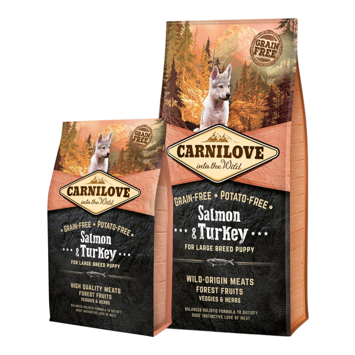 Carnilove - Kornfrit Hundefoder - Stor Hvalp - Laks & Kalkun