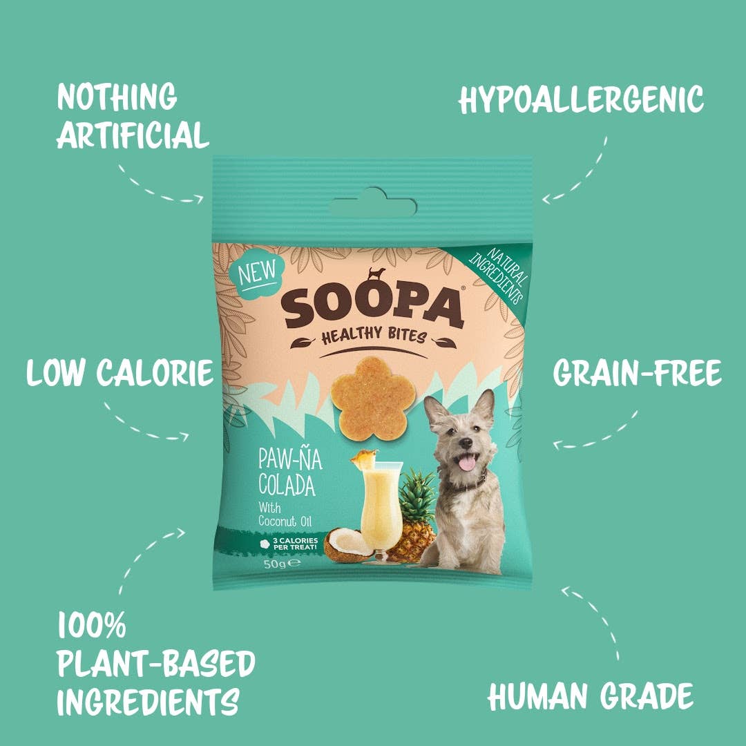 Soopa - Godbidder m. Ananas & Kokos - 50g