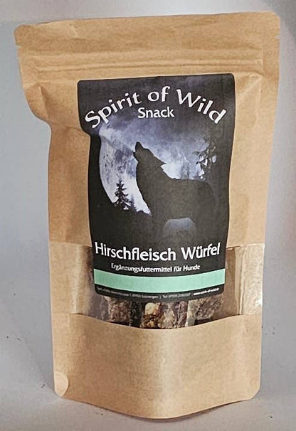 Spirit of Wild - Kødterninger m. Hjort - Kornfri - 100g