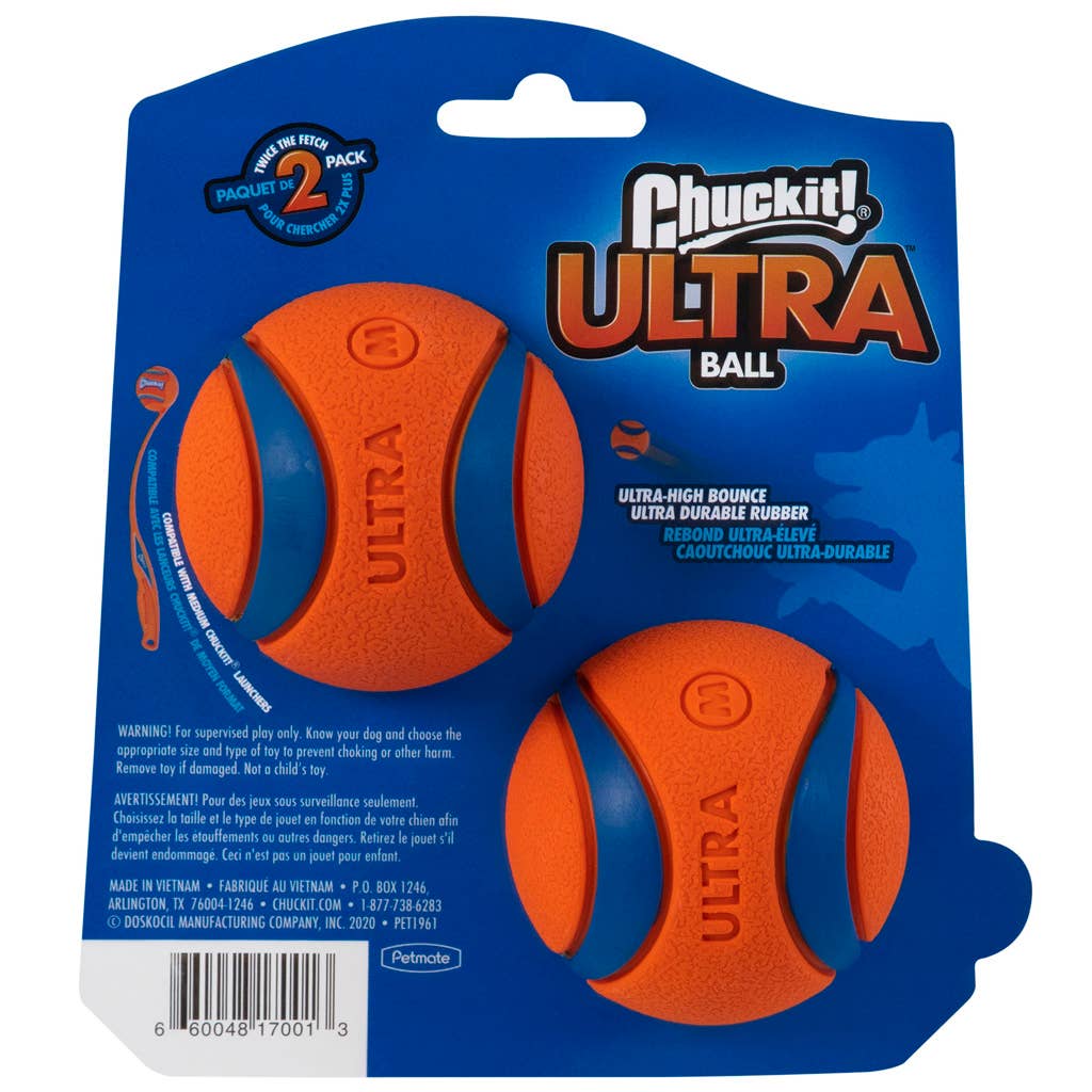 Chuck'it - Ultra Ball - M 6cm - 2-pak