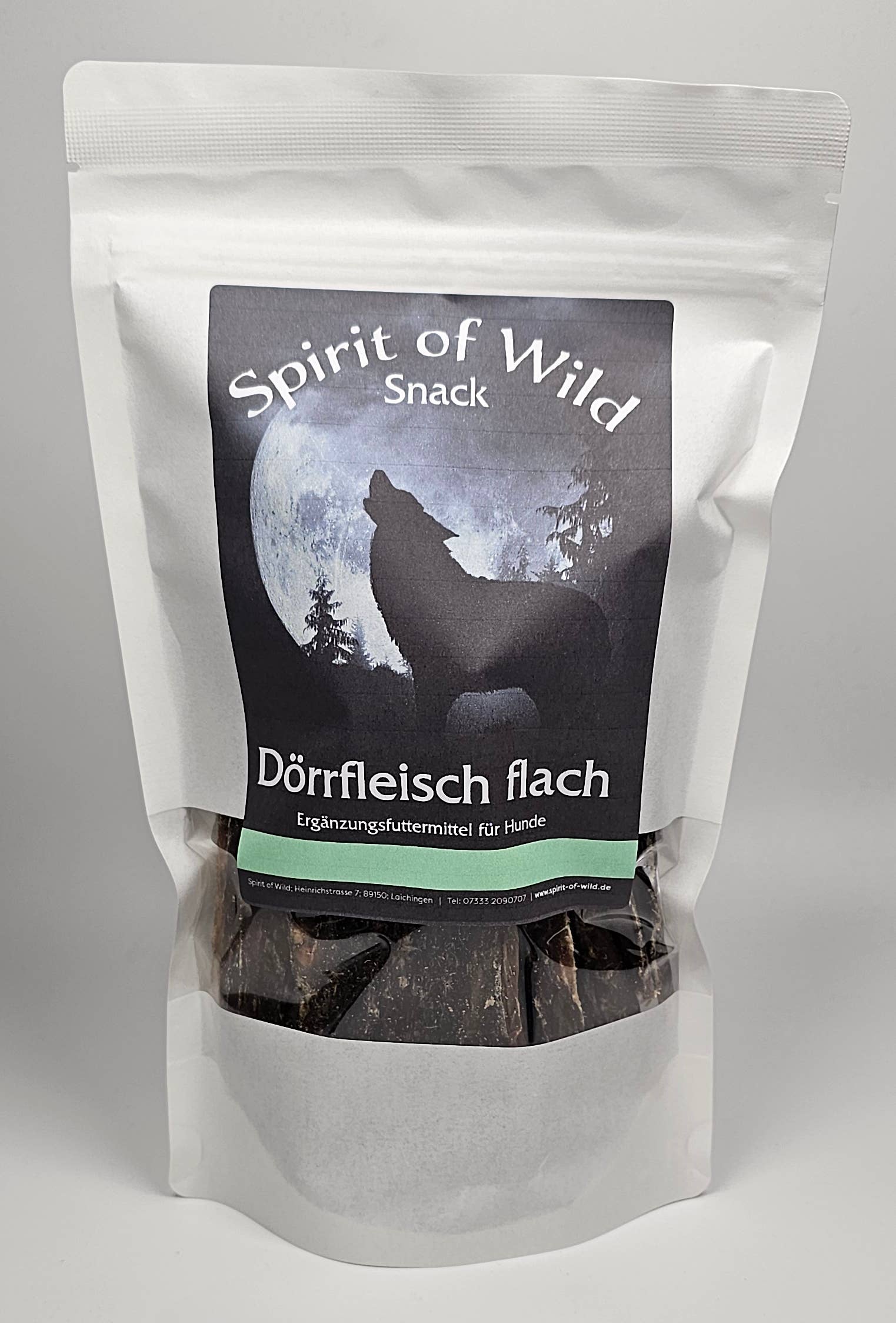 Spirit of Wild - Tyggesnack - Okse jerky - Kornfri - 150g