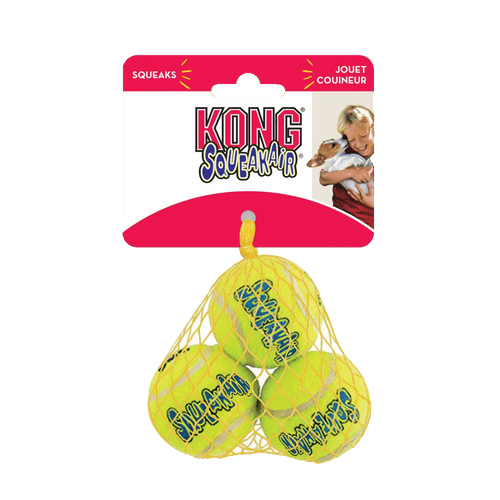Kong - Aktiveringslegetøj - Squeak Air Bolde - XS - Ø 4cm