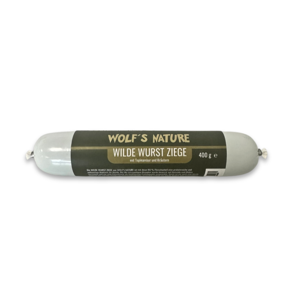 Wolf's Nature® Foderpølse m. Ged 400g