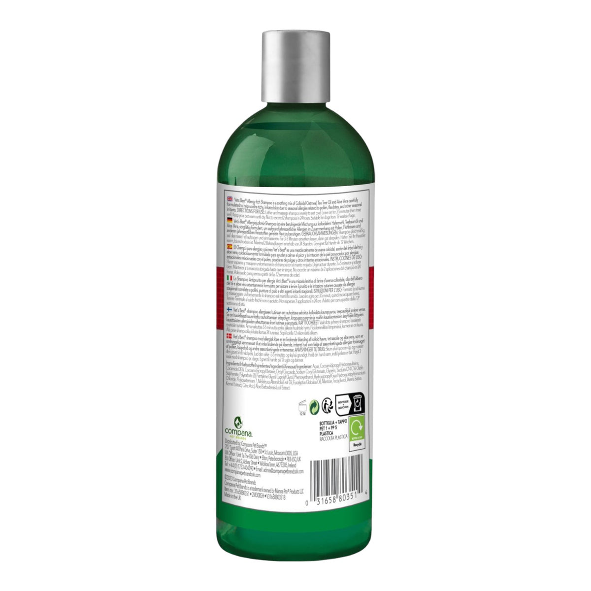 Vets Best - Allergy itch Relief Shampoo - 500ml.