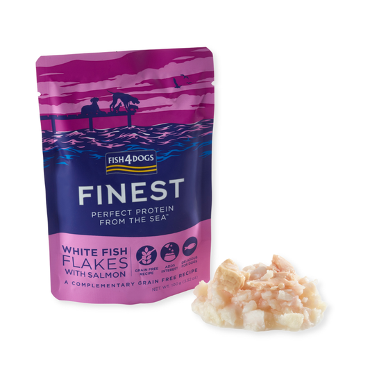 Fish4Dogs - Finest flakes - Hvidfisk m. Laks 100g