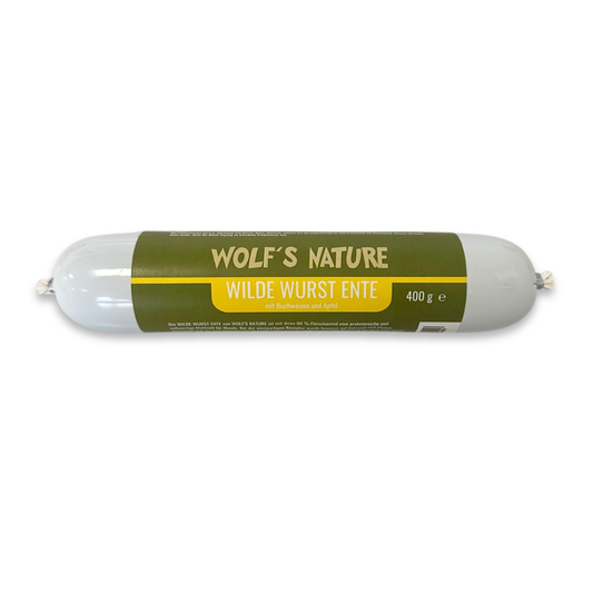 Wolf´s Nature® Foderpølse m. And 400g