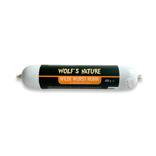 Wolf´s Nature® Foderpølse m. Kylling 400g