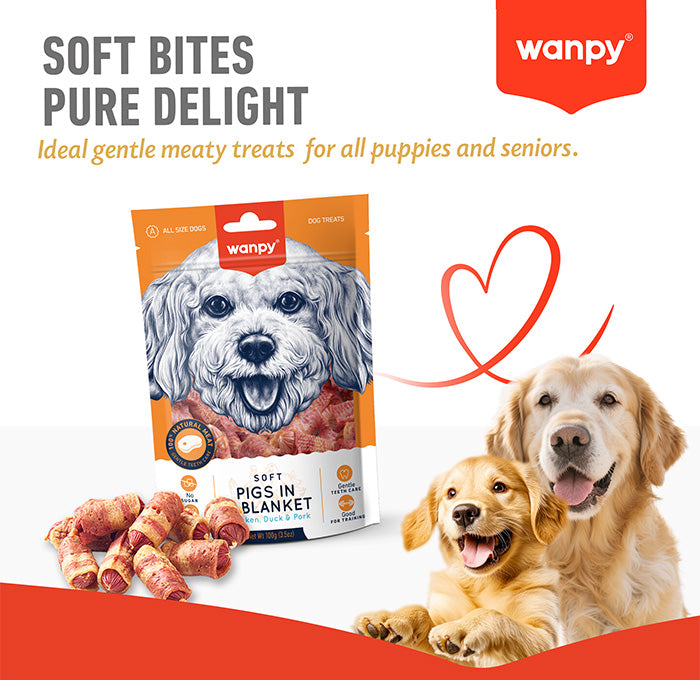 Wanpy - Soft Pigs in a Blanket - 100g