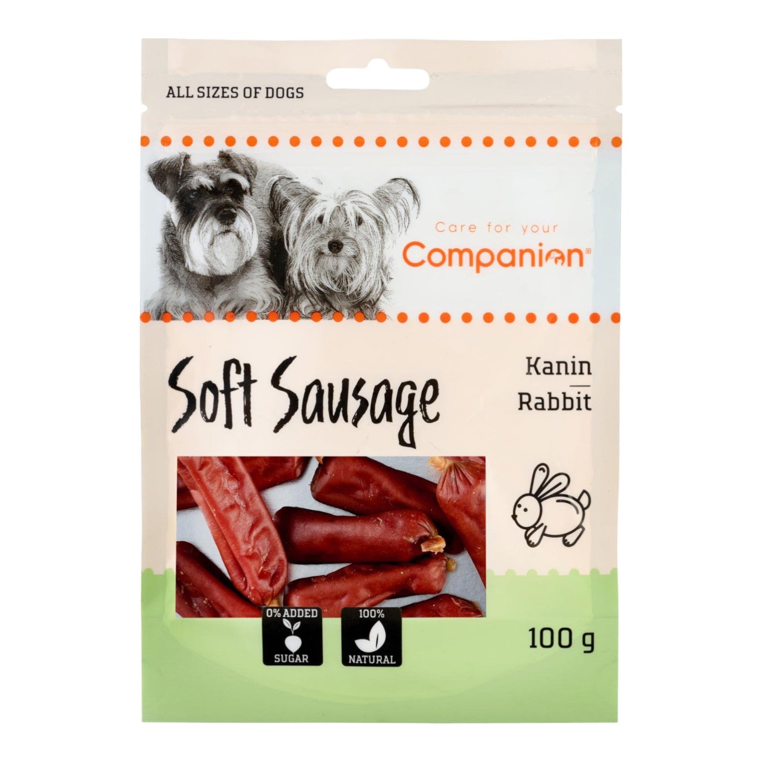 Companion - Pølser m. Kanin 100g