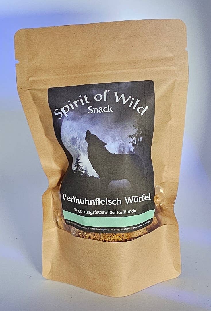 Spirit of Wild - Kødterninger m. Perlehøne - Kornfri - 100g