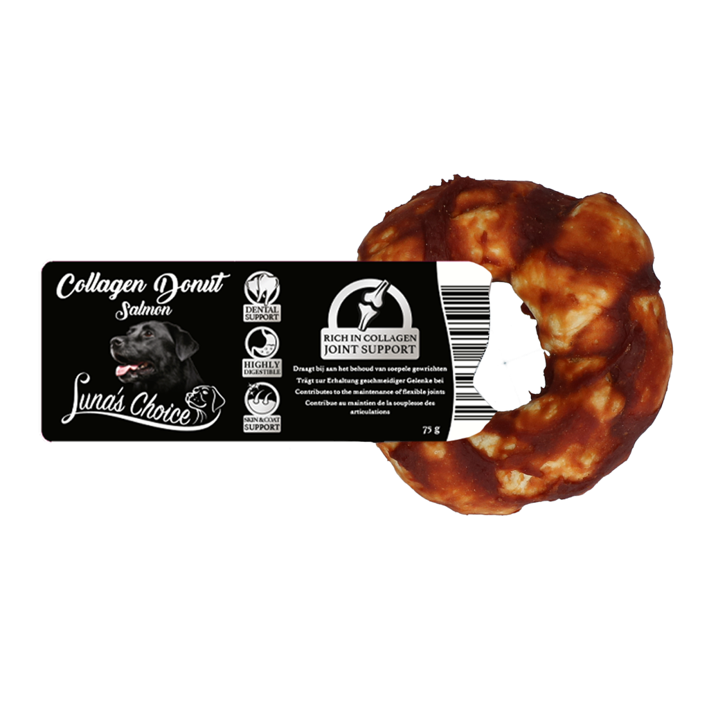 Luna's Choice - Tyggedonut m. Laks & Collagen