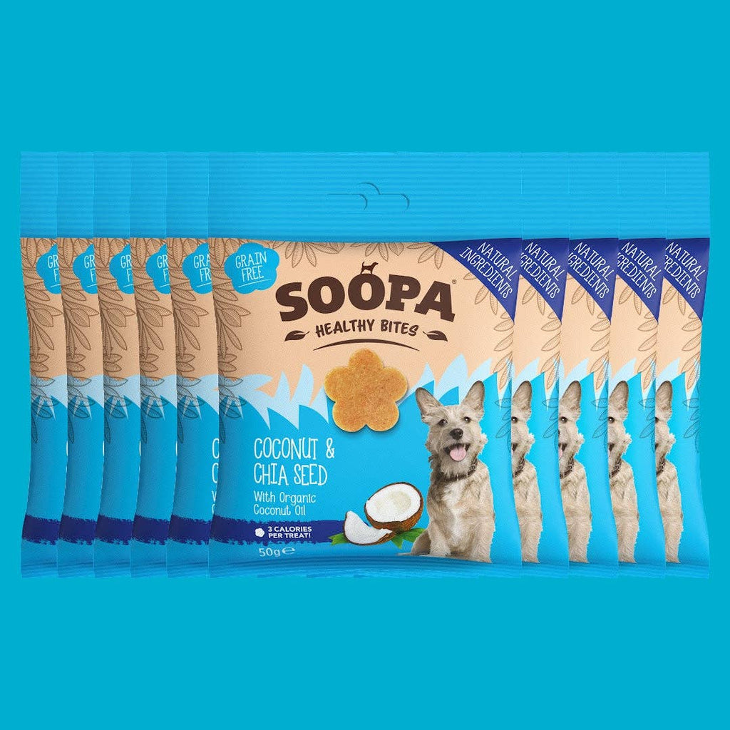 Soopa - Godbidder m. Kokosnød & Chiafrø - 50g