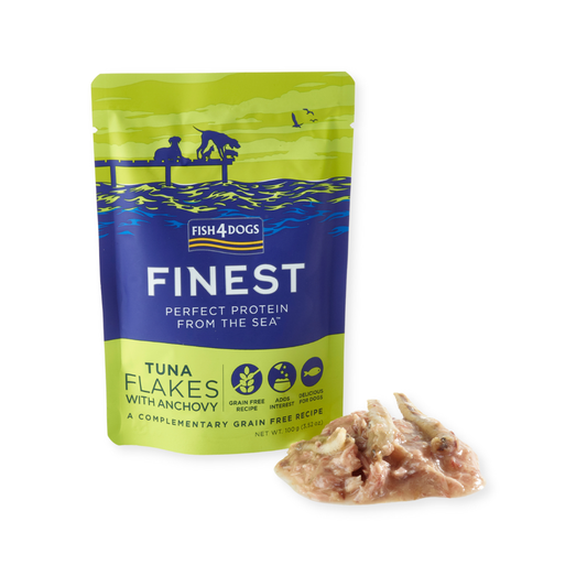 Fish4Dogs - Finest flakes - Tun m. Ansjoser 100g