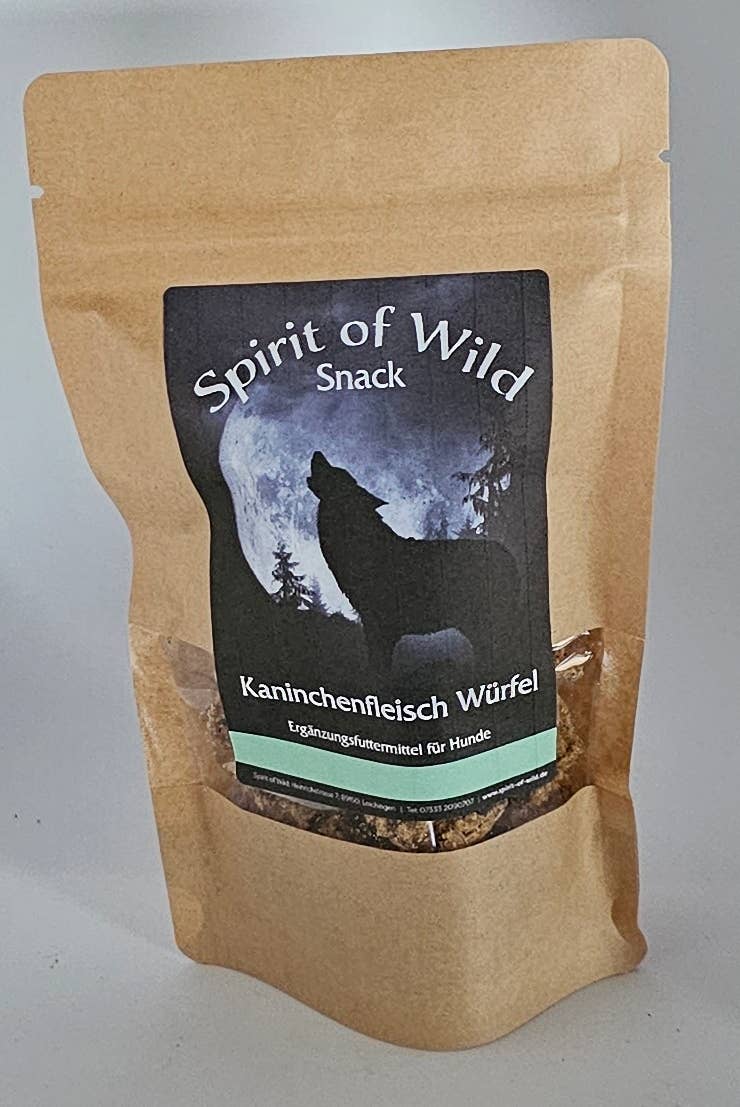 Spirit of Wild - Kødterninger m. Kanin - Kornfri - 100g