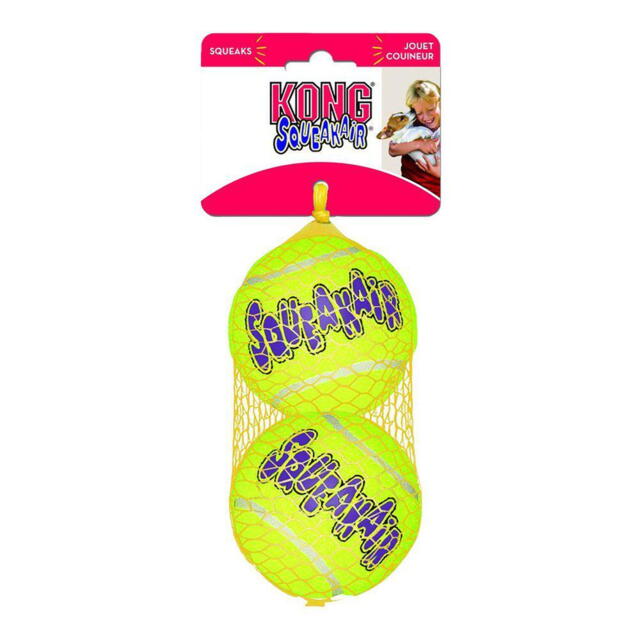 Kong - Aktiveringslegetøj - Squeak Air Bold Ø 8cm