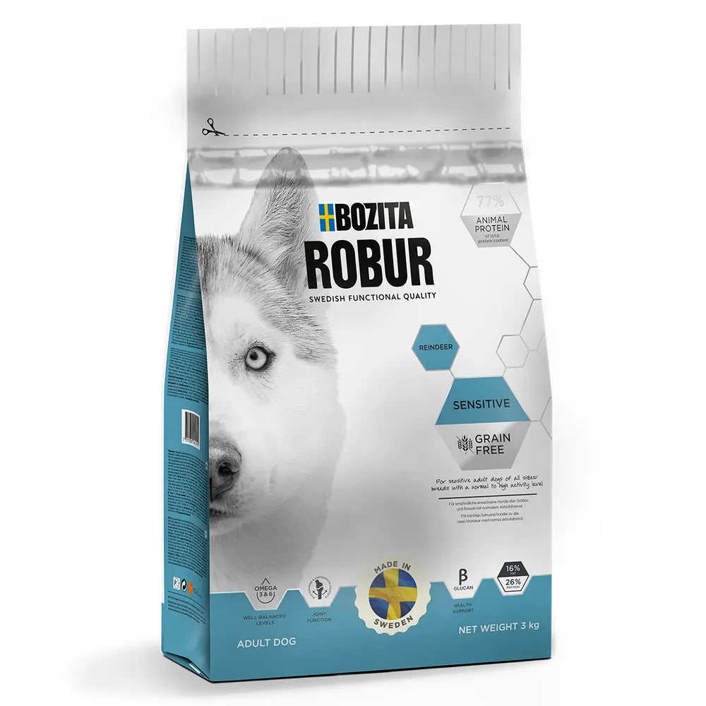 Bozita - Robur - Sensitive m. Rensdyr - 3kg