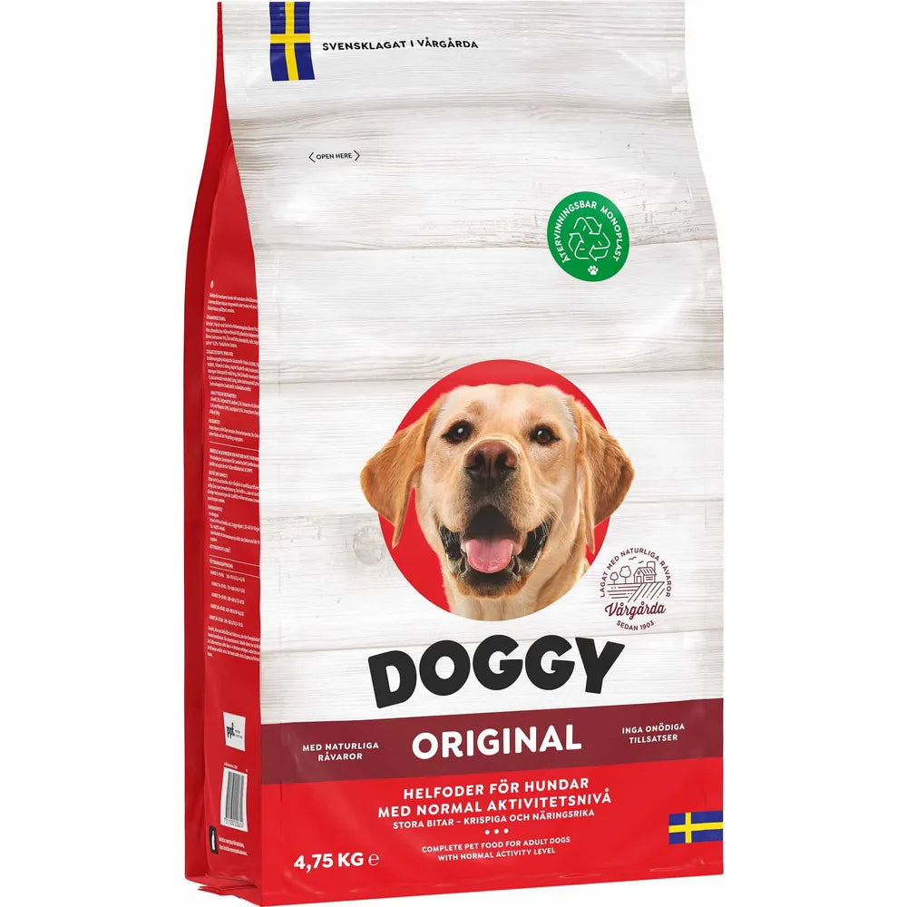 Doggy - Tørfoder - Original - 4,75kg.